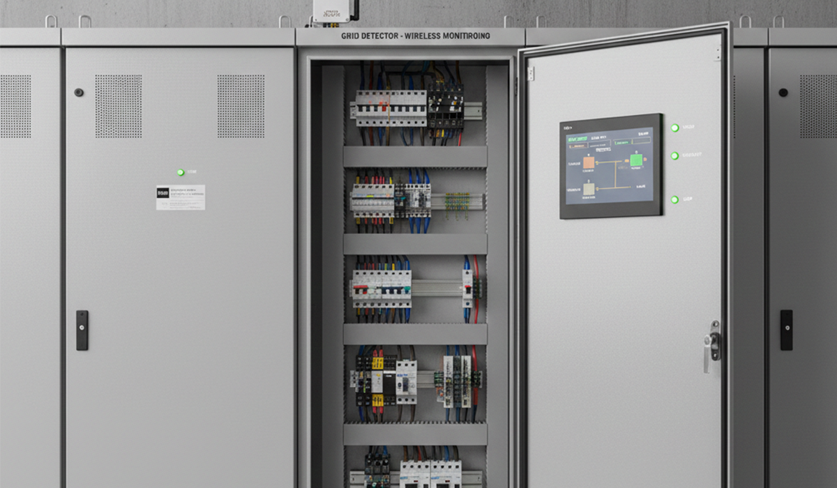 ATS panels with power grid detection