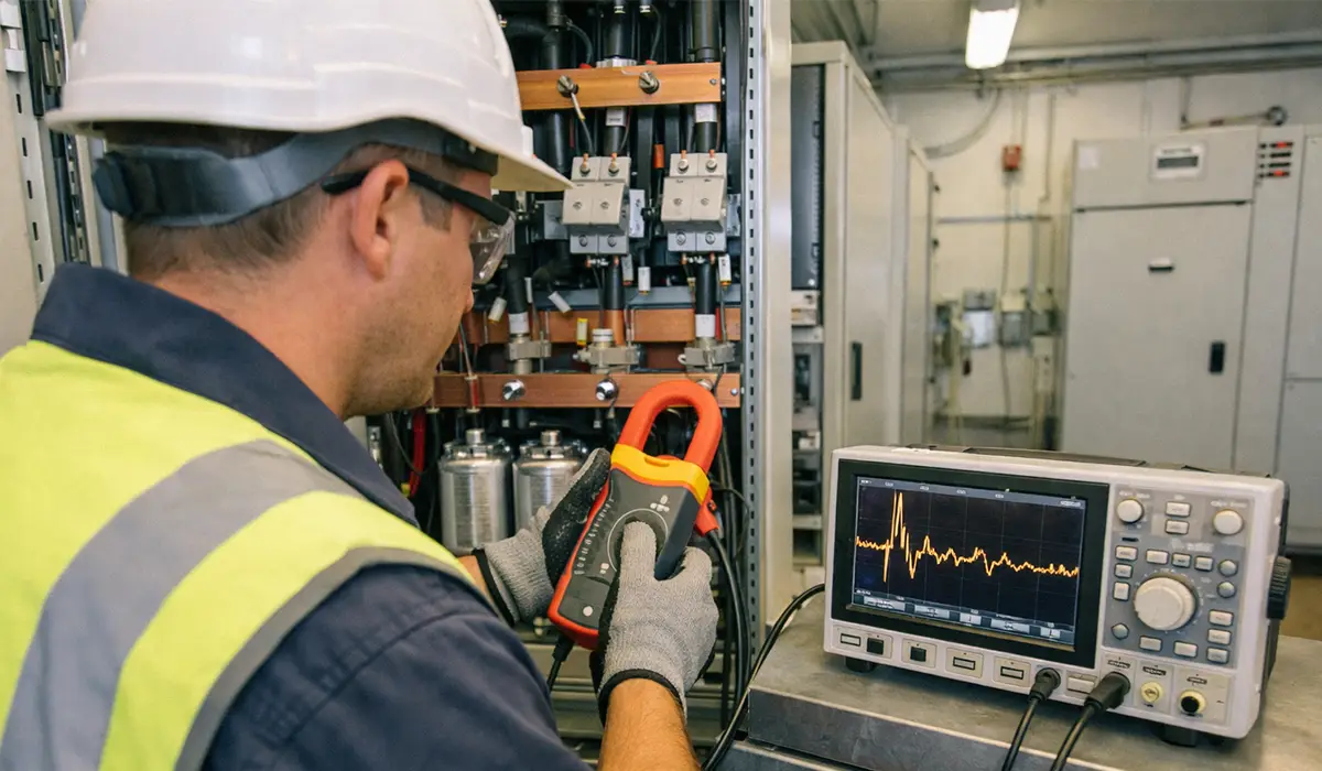 Capacitor bank cabinet