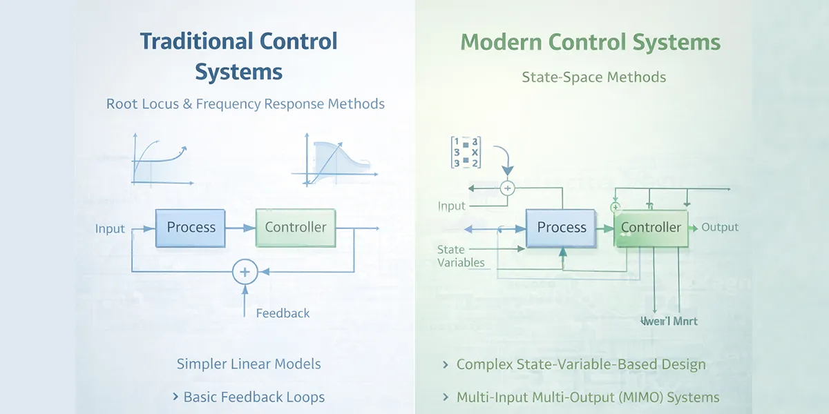 Traditional Control vs. Modern Control