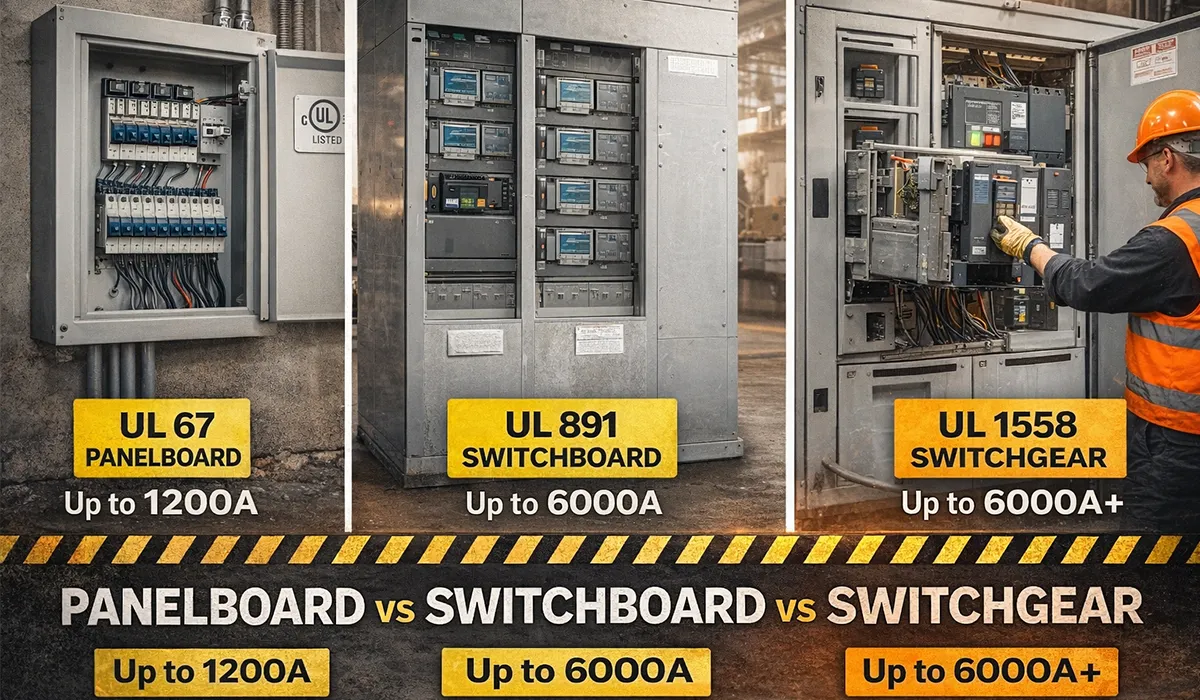 UL 891 vs UL 1558 vs UL 67