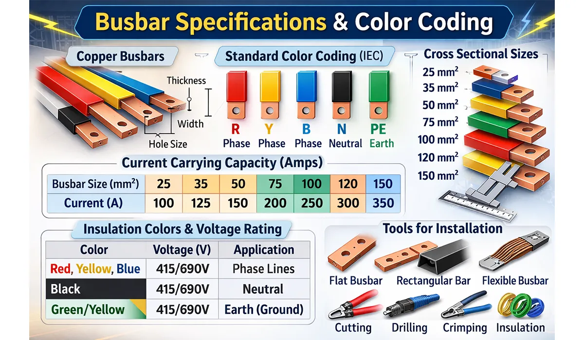busbar color coding
