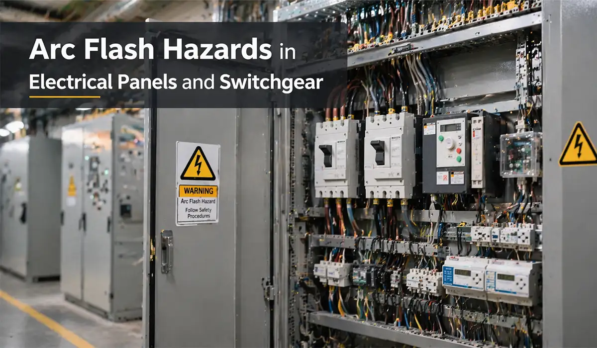 Arc flash in switchgear