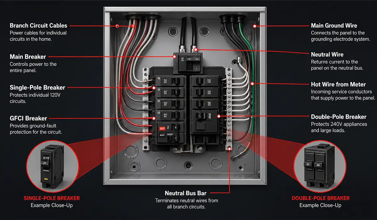 Components Electrical Panel