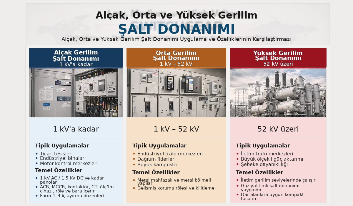 Orta ve Al&ccedil;ak Gerilim Elektrik Panoları: Hangisi Ne Zaman Kullanılır?