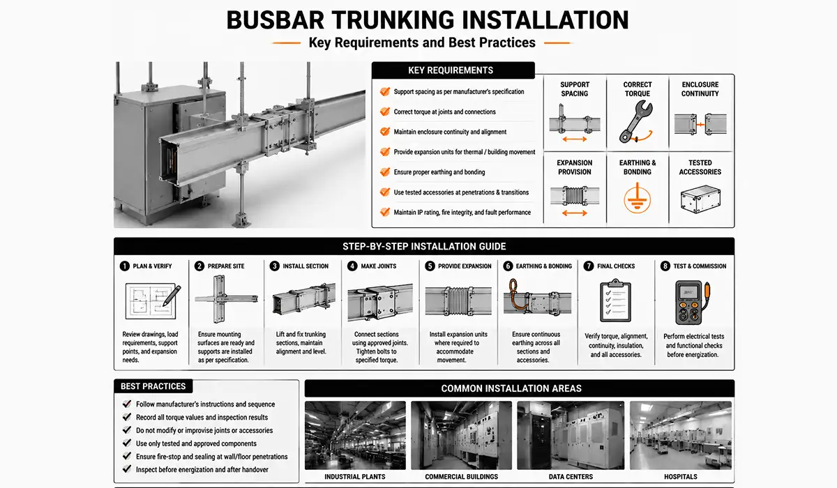 busbar trunking installation
