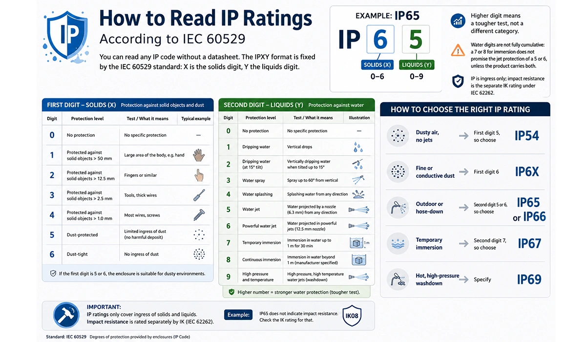 how to read IP rating