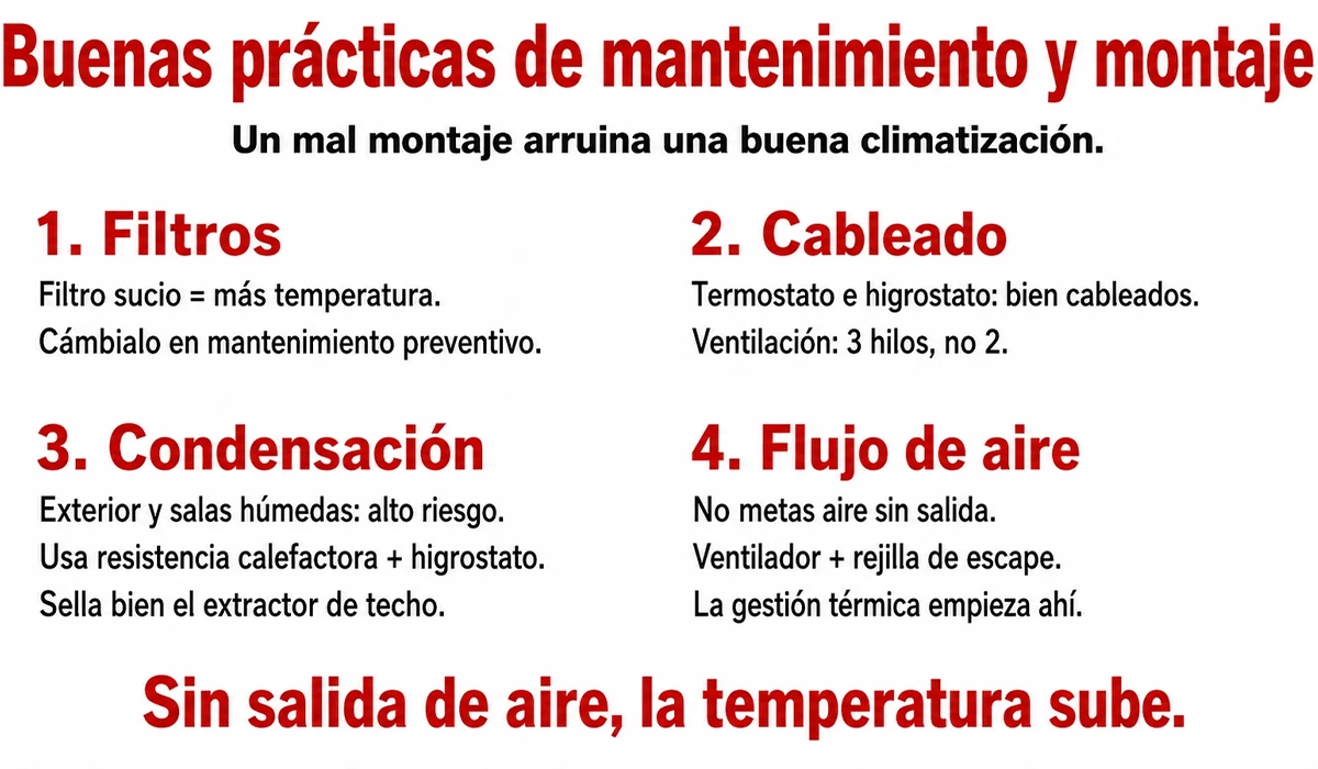 Buenas prácticas de mantenimiento y montaje