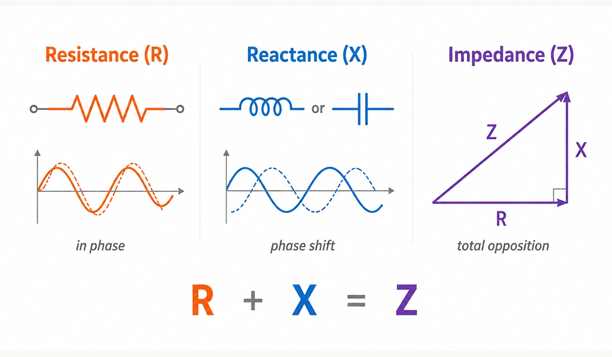 about Impedance vs Resistance vs Reactance