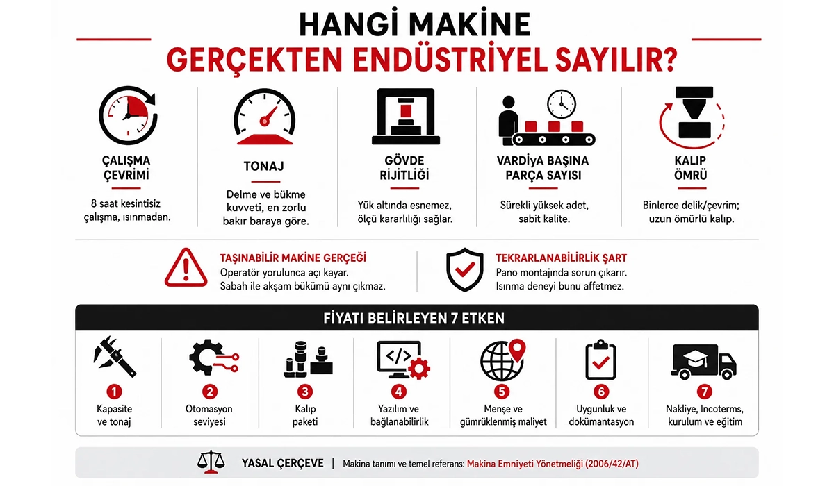 Endüstriyel Makineyi Belirleyen 7 Etken