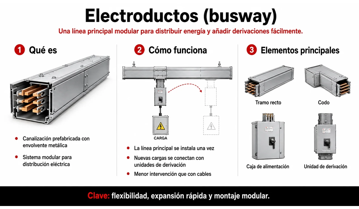 Electroductos (canalización de barras o busway)