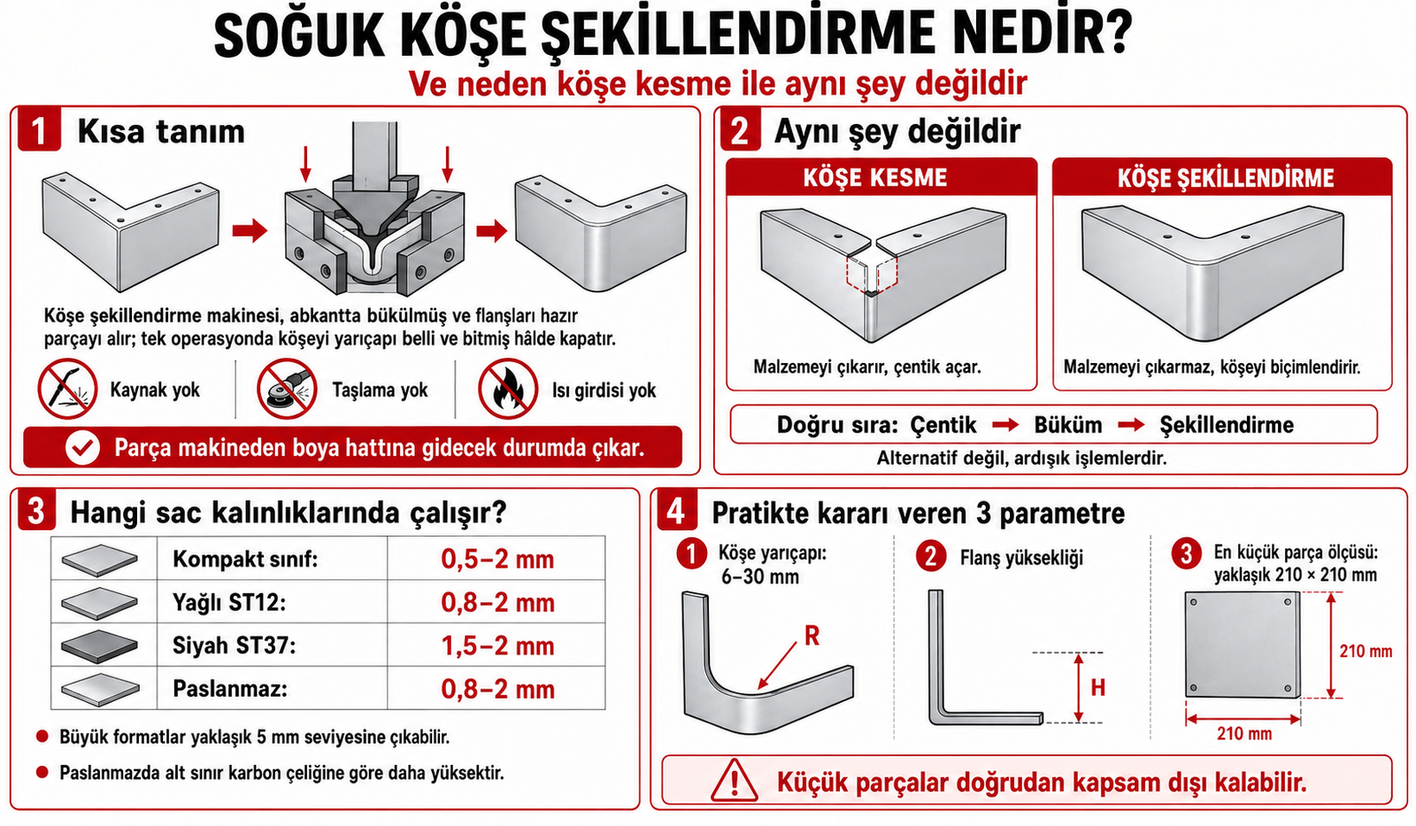 Soğuk köşe şekillendirme nedir