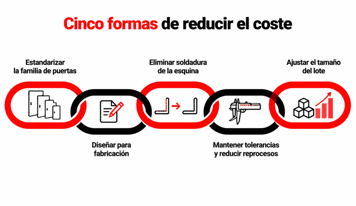 Cinco formas de reducir el coste de cuadros y puertas eléctricos