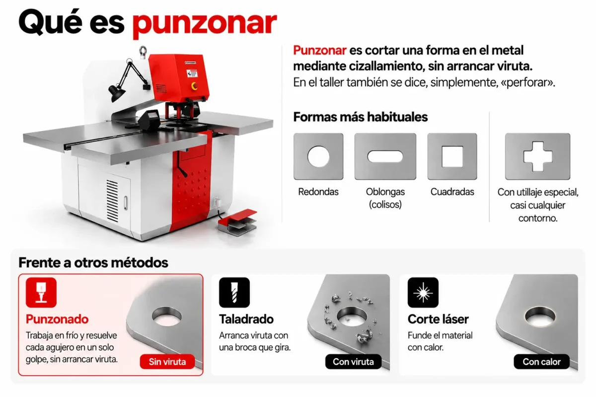 Definición de punzonar