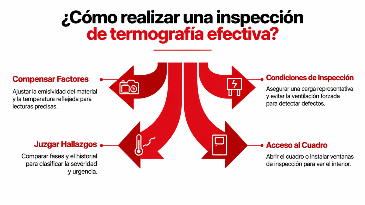 Inspección termográfica efectiva en cuadros eléctricos