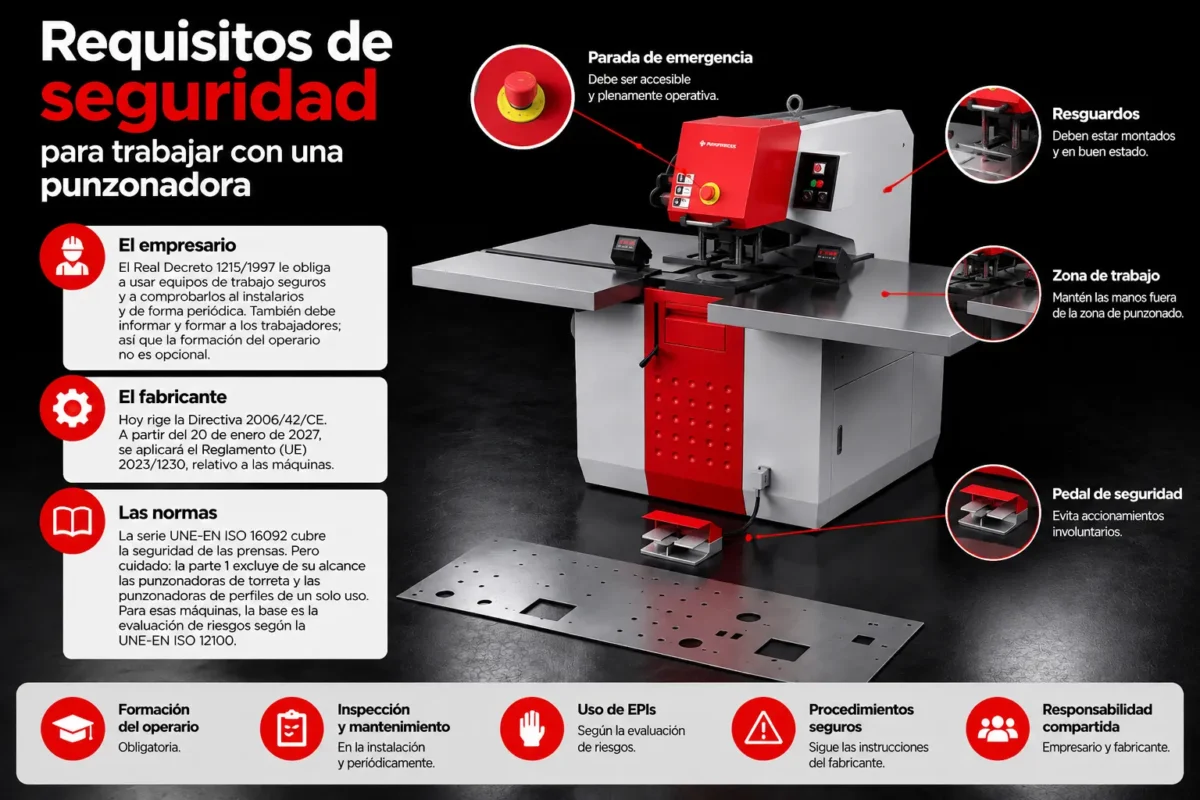Seguridad en la punzonadora industrial