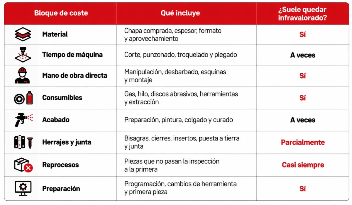 factores del coste de una puerta de cuadro eléctrico