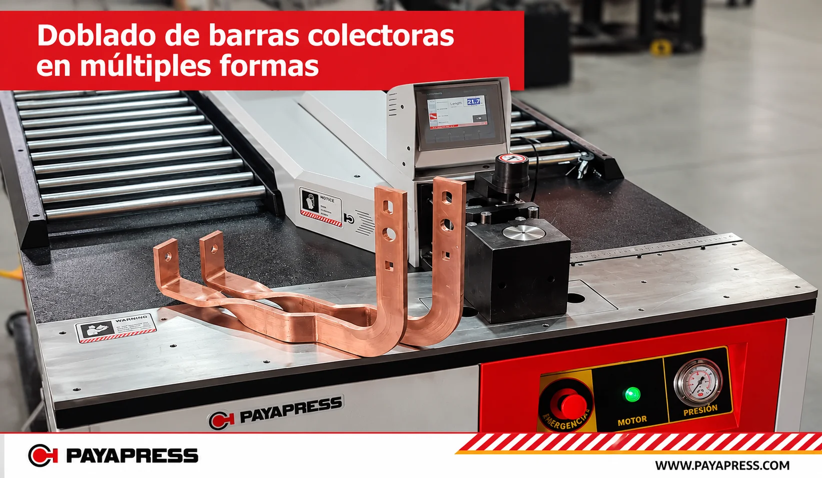 Dobladora de barras colectoras PAYAPRESS