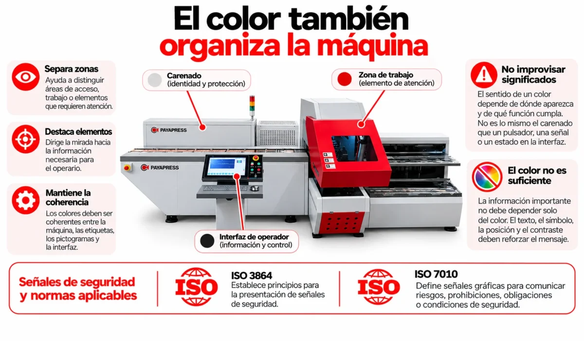 El color organiza la máquina