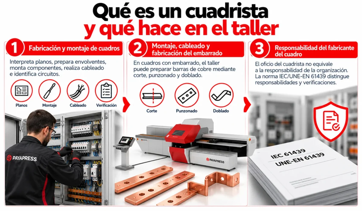 Infografía del oficio del cuadrista